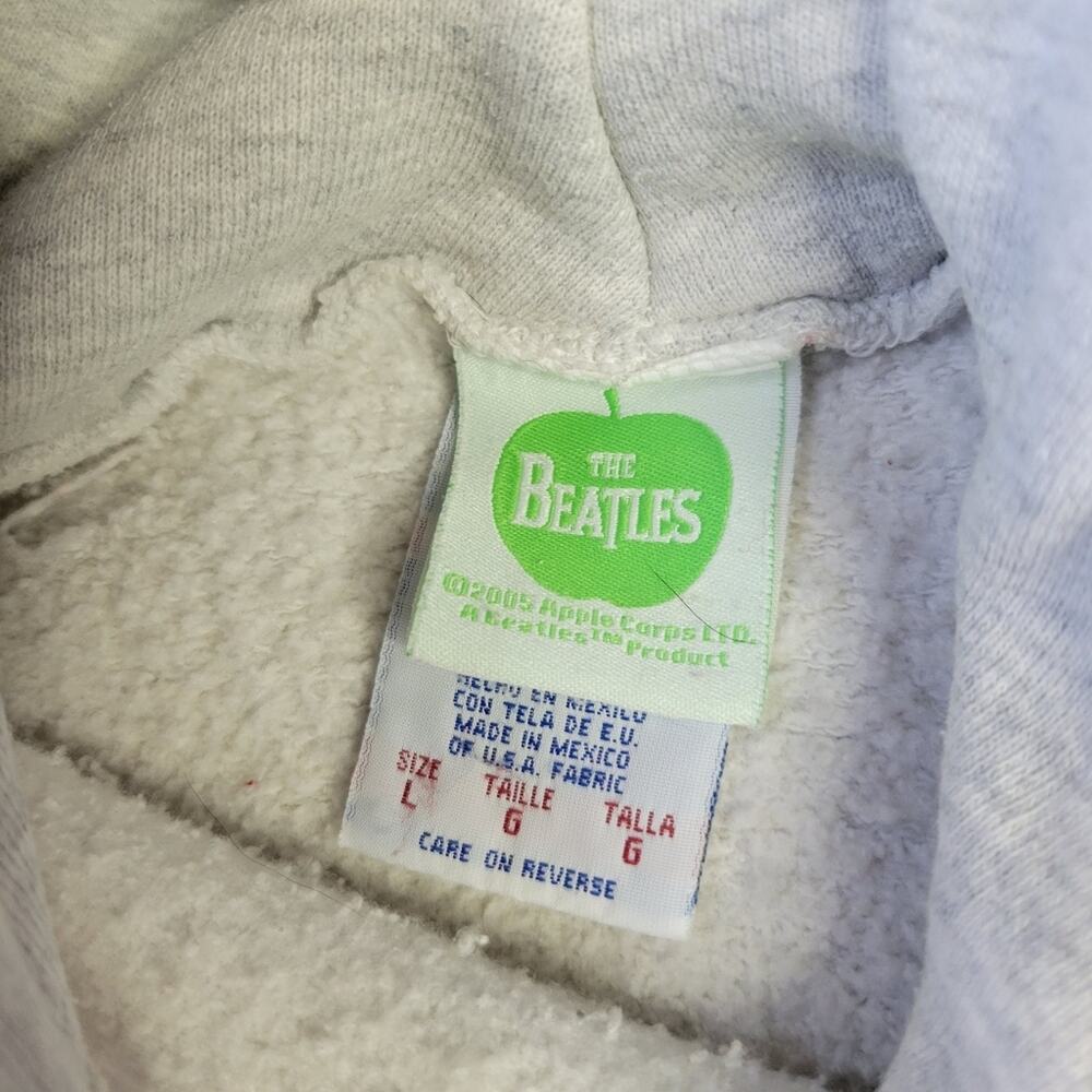 Vintage Y2K The Beatles Hoodie Sweatshirt Large - Picture 8 of 8
